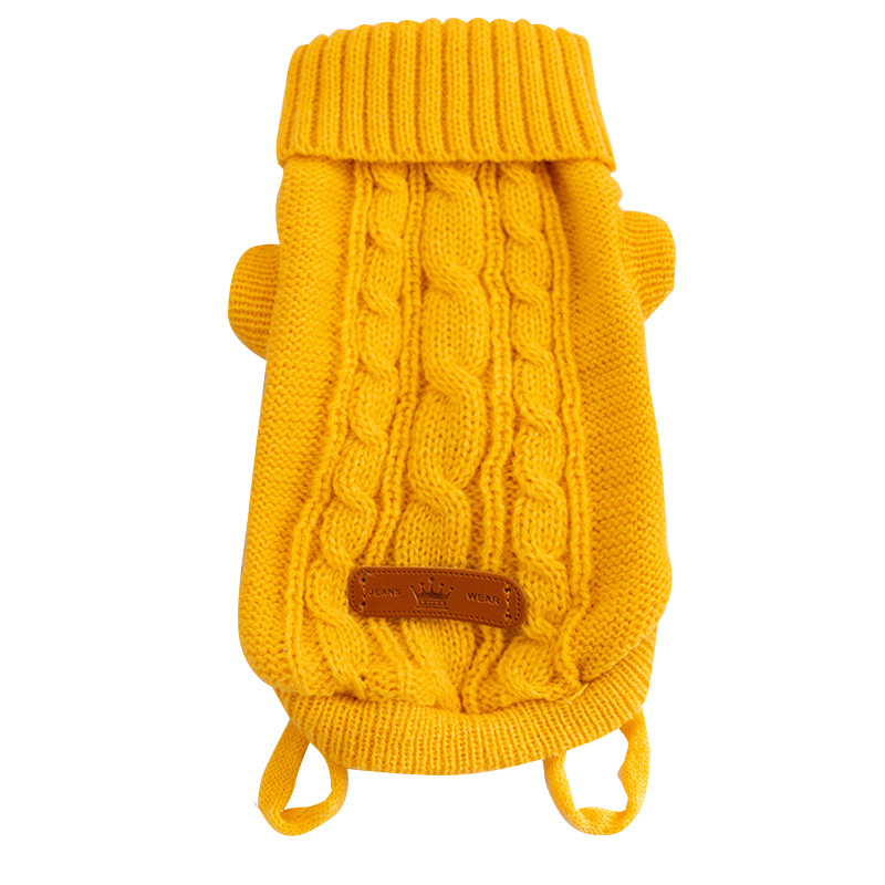 Свитер для собак и кошек Hippie dog 2410CGLK8029 Yellow M