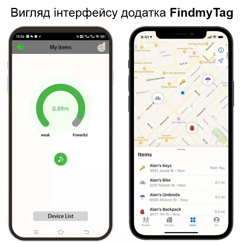 GPS-трекер в виде брелка Nectronix FindmyTag Черный (101155)