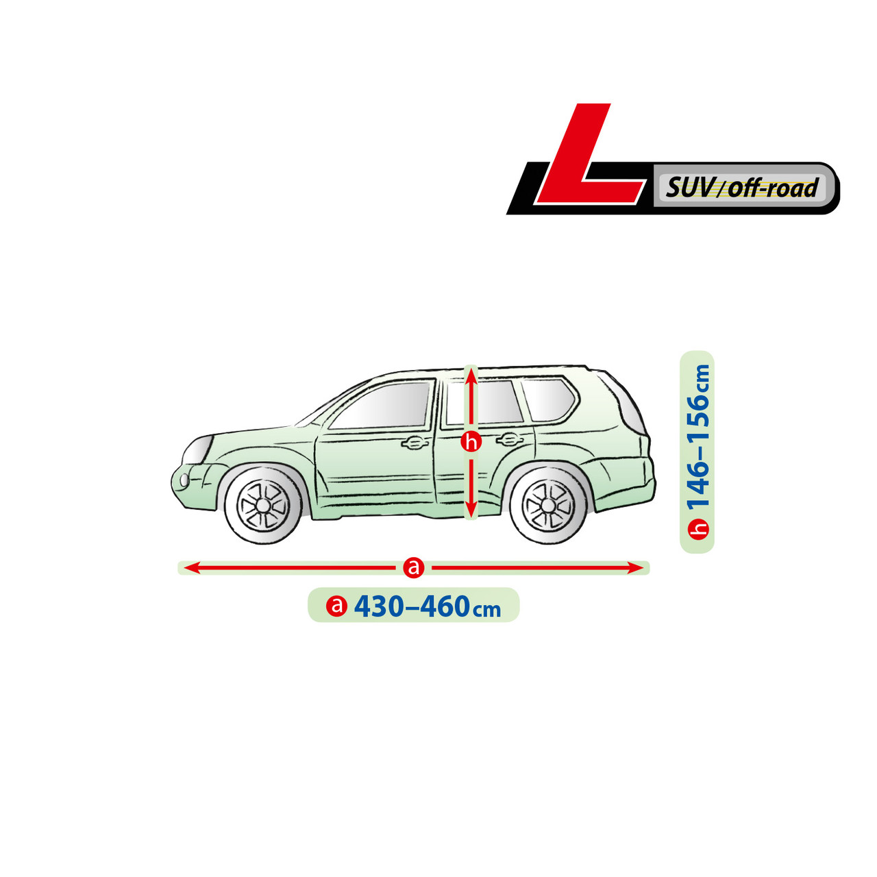 Чохол-тент для автомобіля JEEP CHEROKEE KJ/KK Kegel-Blazusiak Mobile Garage L SUV/Off Road Сірий (5-4122-248-3020)