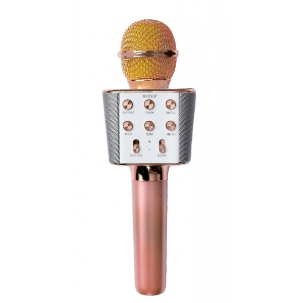 Мікрофон Караоке WS1688 Рожевий
