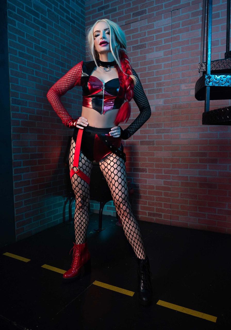 Костюм Leg Avenue Crime Spree Sweetie Costume XS кроп-топ и шорты SO9203 Черно-красный