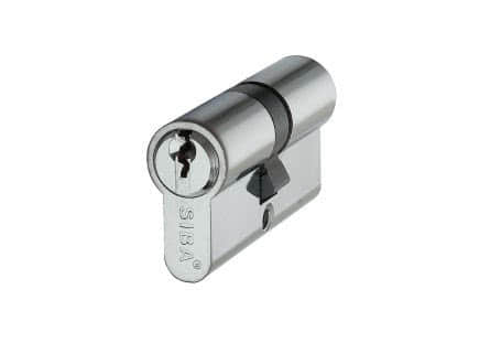 Цилиндр Дверной Siba Английский Ключ-Ключ 62 Мм Хром (240685)