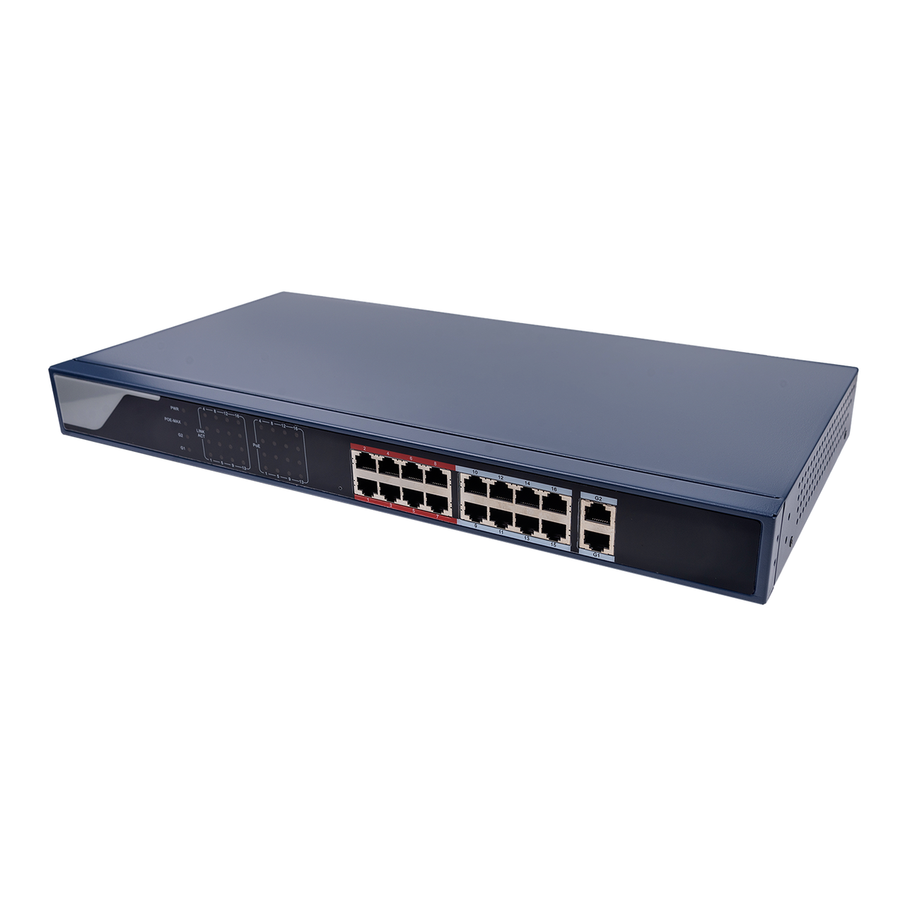 Коммутатор сетевой POE GreenVision GV-019-AI-16 2PG