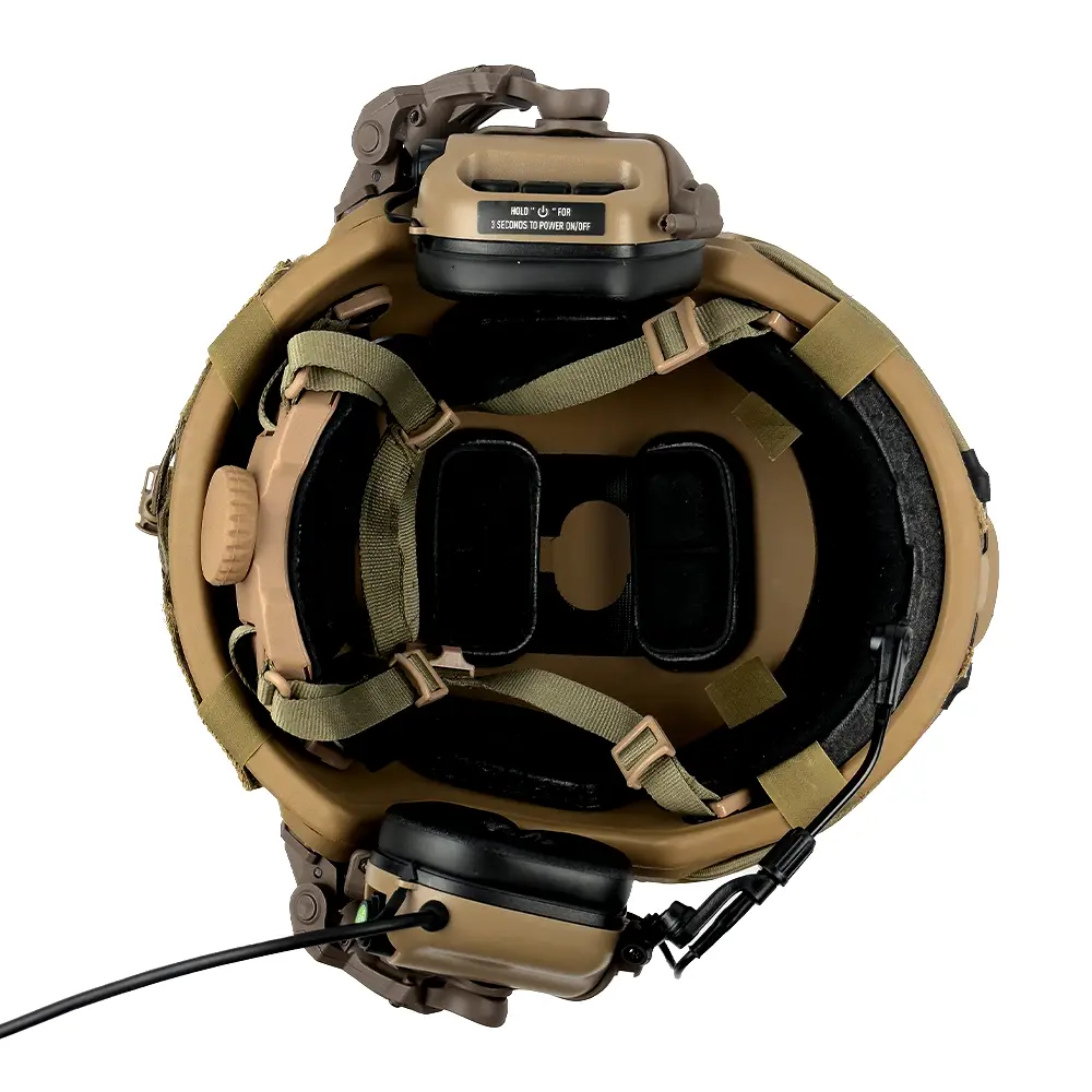 Комплект шлем FAST Helmet NIJ IIIA/наушники Earmor M32 Mod3 с чебурашкой/кавер S Мультикам