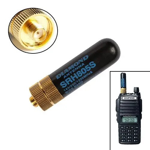 Антена для рацій BaoFeng Kenwood Diamond SRH805S 144 430 1200МГц