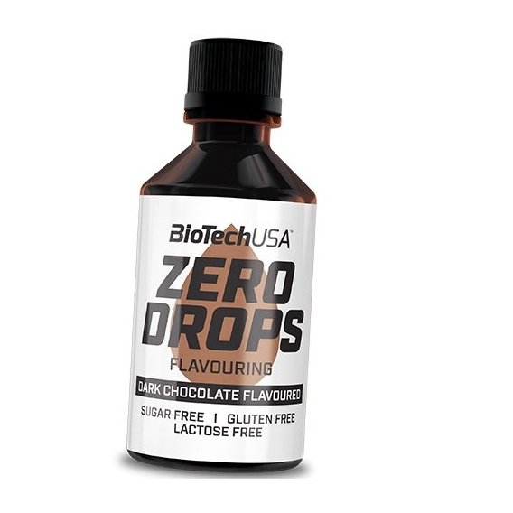 Заменитель питания BioTechUSA Zero Drops 50 ml /100 servings/ Dark Chocolate