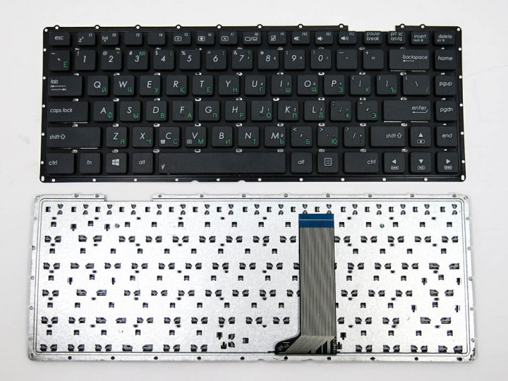 Клавіатура для ноутбука ASUS X454, X455, X455L, X455L, X455L, Black, RU, без рамки