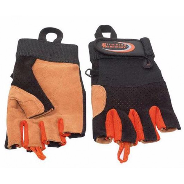 Перчатки без пальцев Climbing Technology Half Finger Black/Orange XXL (1053-7X980AO-XXL)