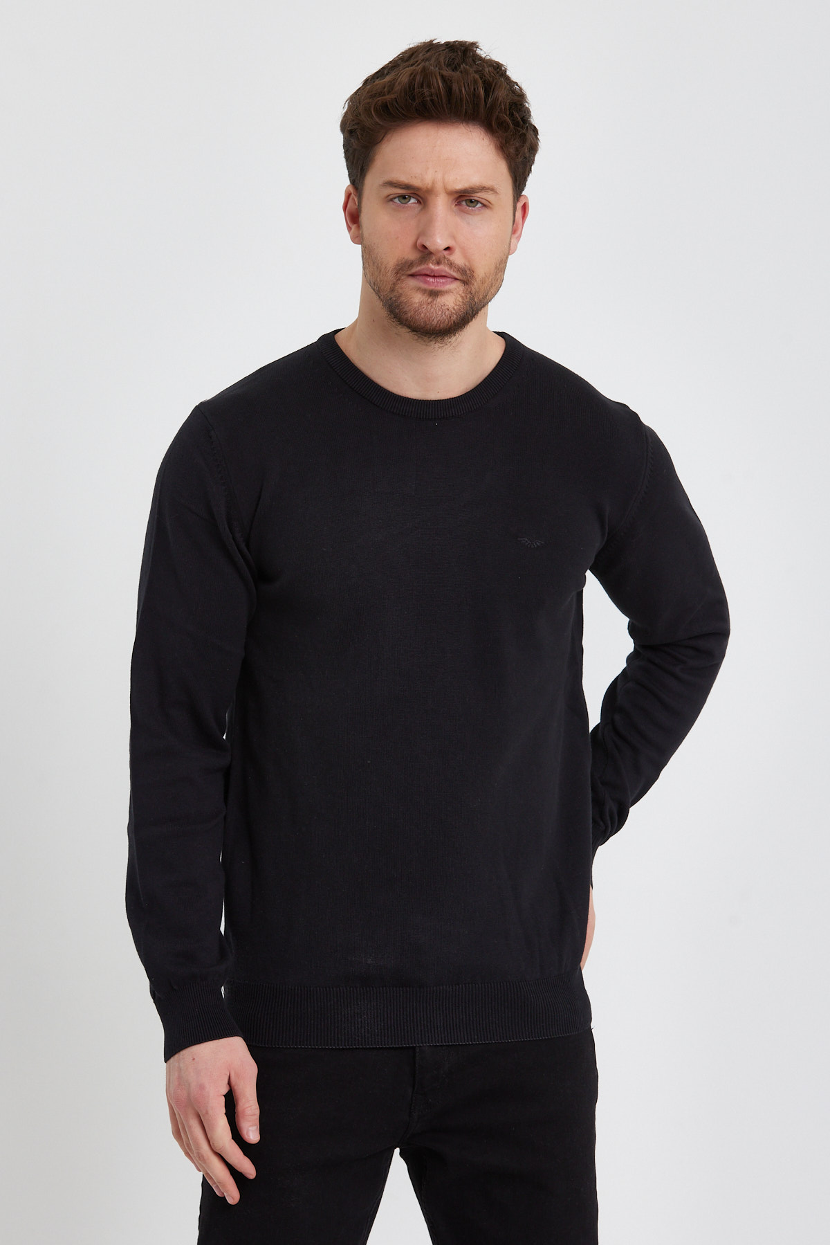 Свитер Trend Collection BAT 2023-1 Черный 3XL (64212)