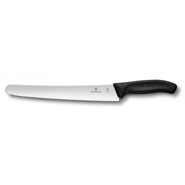 Кухонний ніж для кондитерських виробів Victorinox Swiss Classic Pastry 26 см Чорний (6.8633.26)