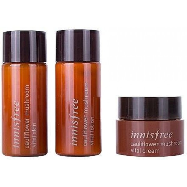 Набір мініатюр засобів для догляду за шкірою Innisfree Cauliflower Mushroom Vital Special 3 Kit