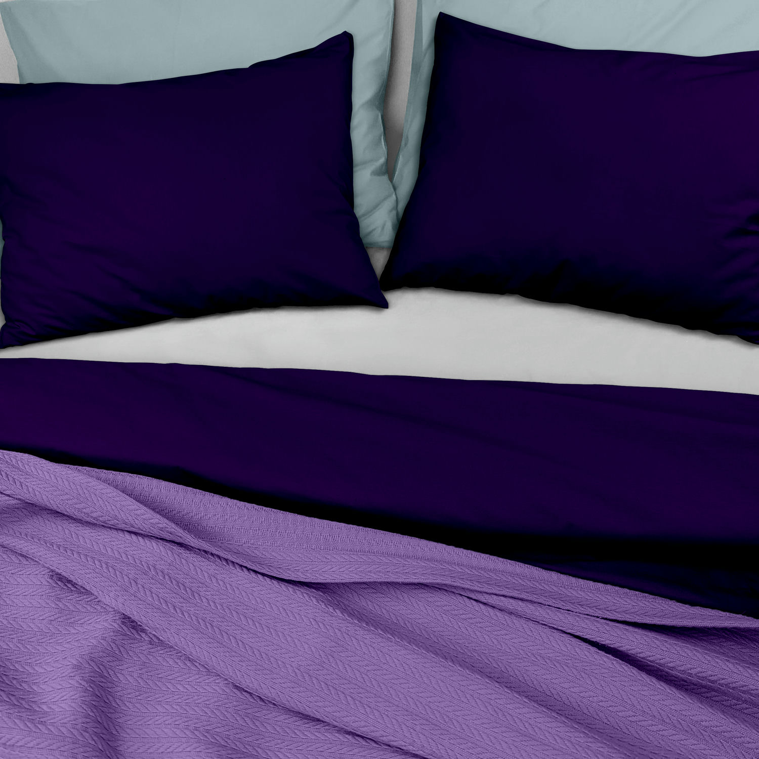 Покривало 230х240 Lavander Knitted Braid COSAS орхідея
