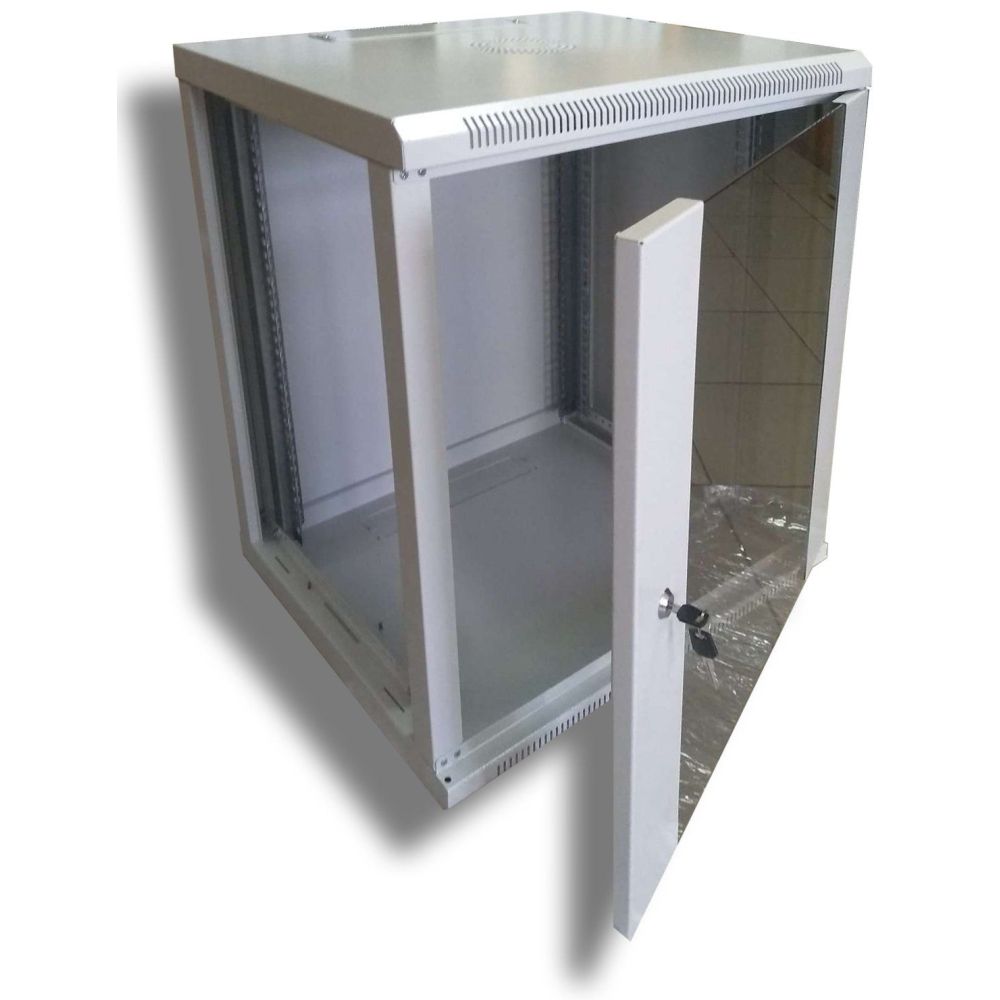 Шафа серверна Hypernet 12U 600 x 600 WMNC66-12U-FLAT для мережевого обладнання