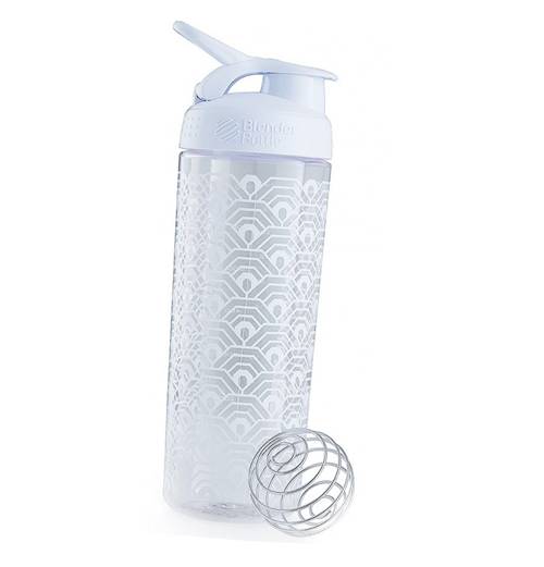 Шейкер SportMixer Sleek Blender Bottle  820мл Белый (09234006)