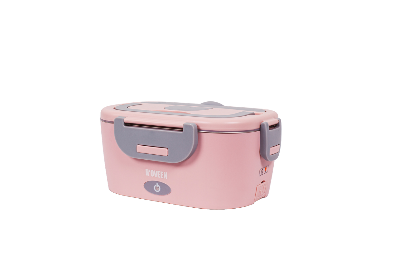 Ланч-бокс Noveen LB755 Glamour 230х160х105 мм Розово-серый