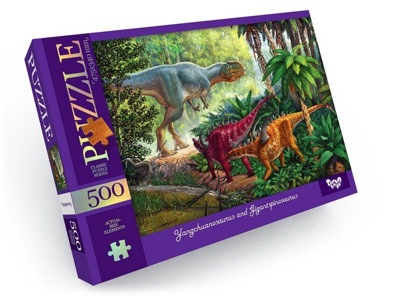 Пазлы 500 элементов Danko Toys C500-13-01-12 Динозавры