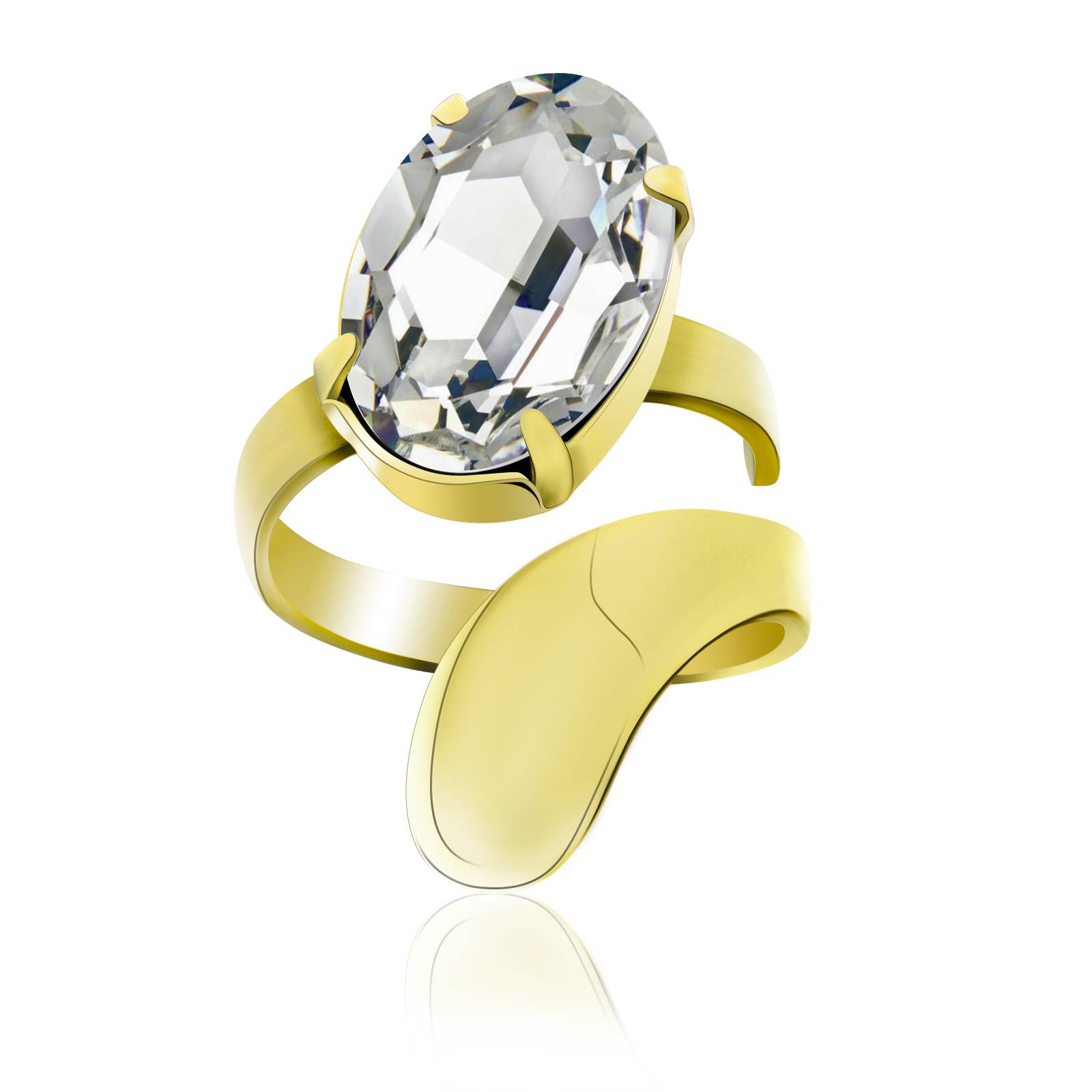 Кільце KOBI Mira зі Swarovski Регульований/Безрозмірне (7770-1027-05)