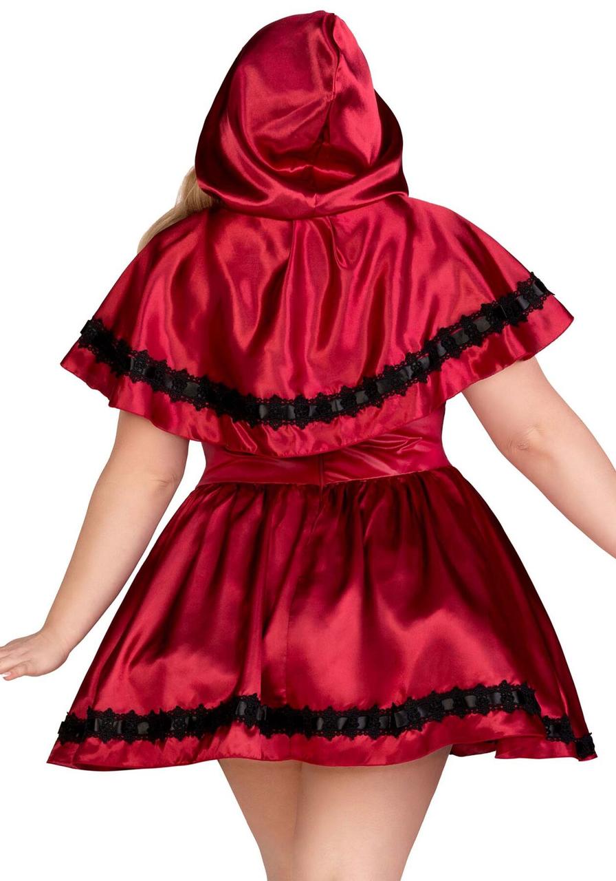 Костюм красной шапочки Leg Avenue Gothic Red Riding Hood XL–XXL платье и накидка SO9126 Multicolor
