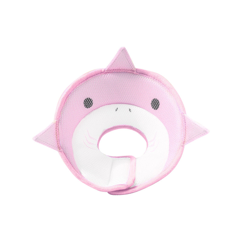 Мягкий воротник-подушка для кошек Lesko DT-613 S Pink Shark