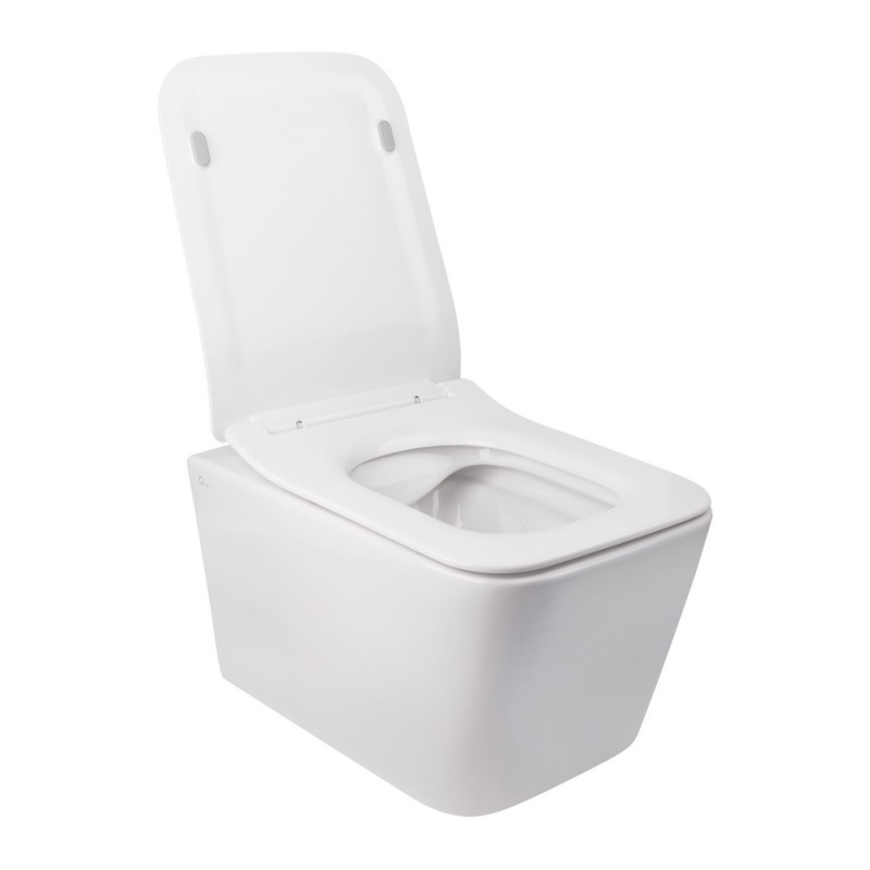 Набор Qtap Инсталляция 3 В 1 Nest Qt0133M425 С Панелью Смыва Линейной Qt0111M08V1384W + Унитаз С Сиденьем Crow
