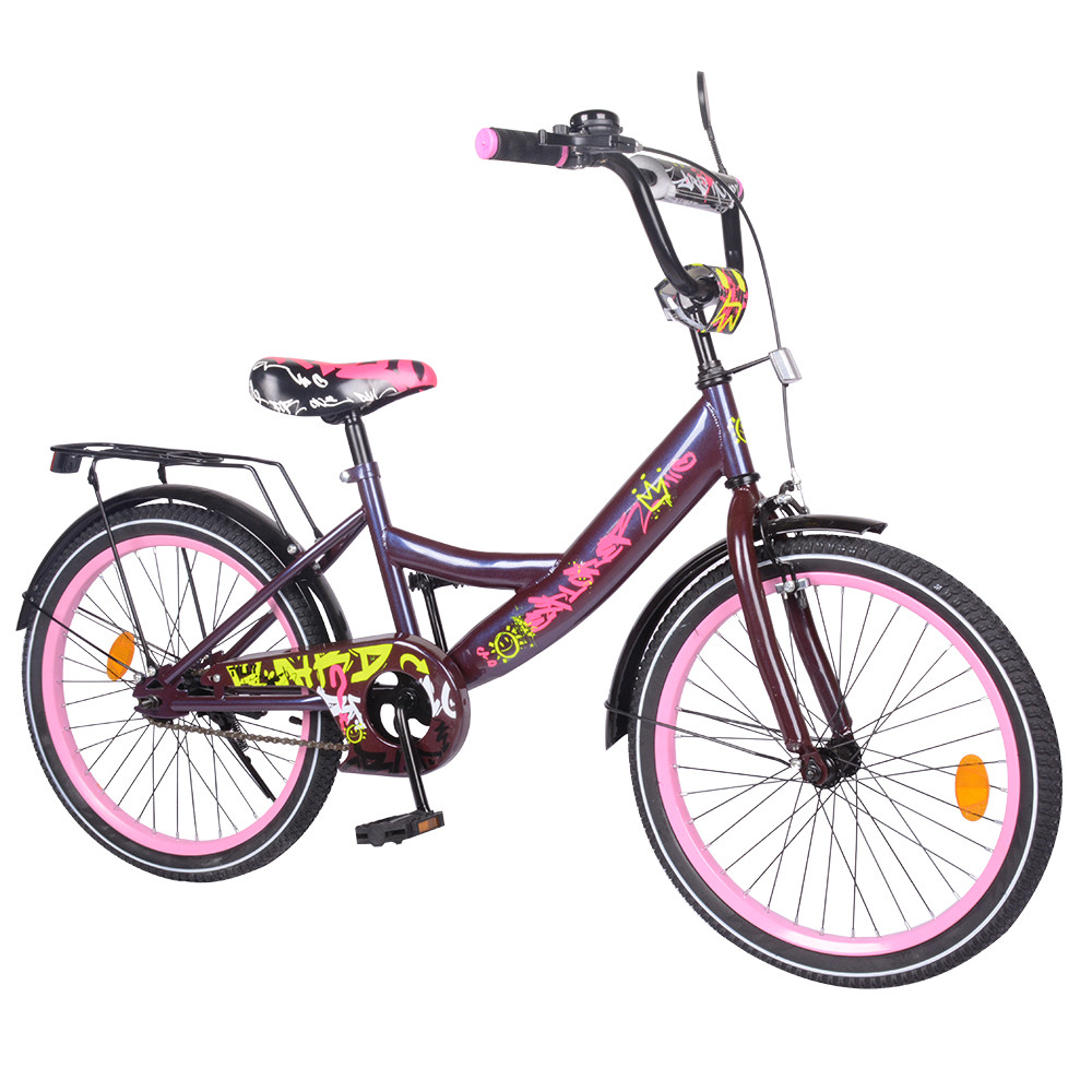 Детский 2-х колёсный велосипед TILLY EXPLORER 20 T-220116 purple_pink