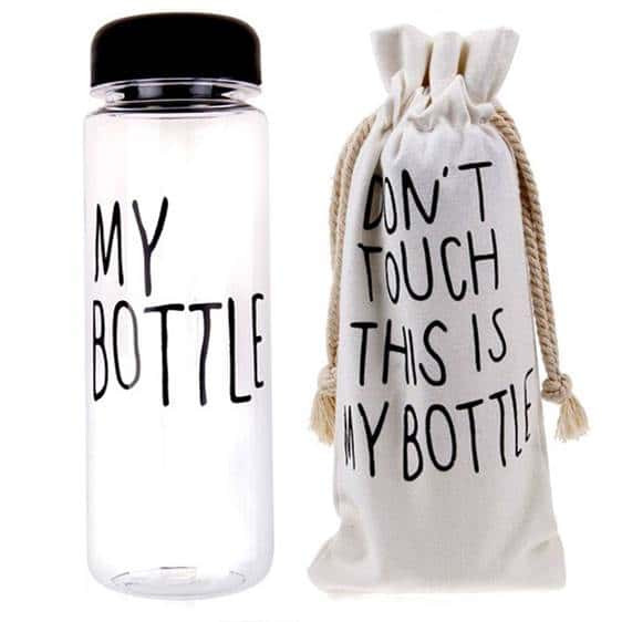 Пляшка для води MHZ My Bottle RA 8817 500 мл Чорний з прозорим (008622)