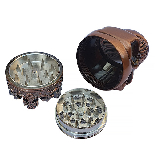 Гриндер для измельчения табака Changfeng D&K Череп в короне DK-5067-B Bronze (15701-hbr)