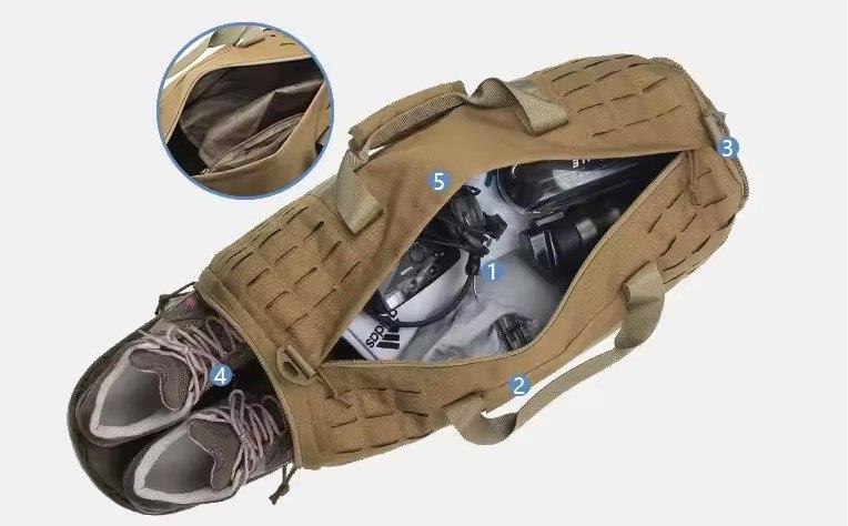 Тактическая походная сумка Solve Койот KT6003105 Molle на 40 л Laser
