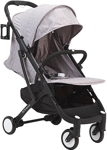 Прогулянкова коляска Yoya Plus Сіра з чорною рамою (670064996)