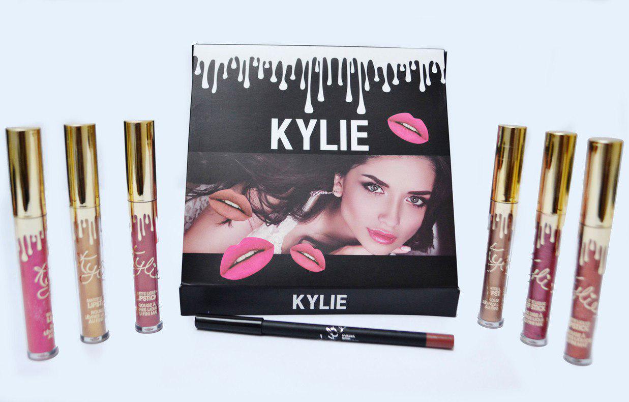 Набір помад KYLIE interpretation of the beautiful з олівцем
