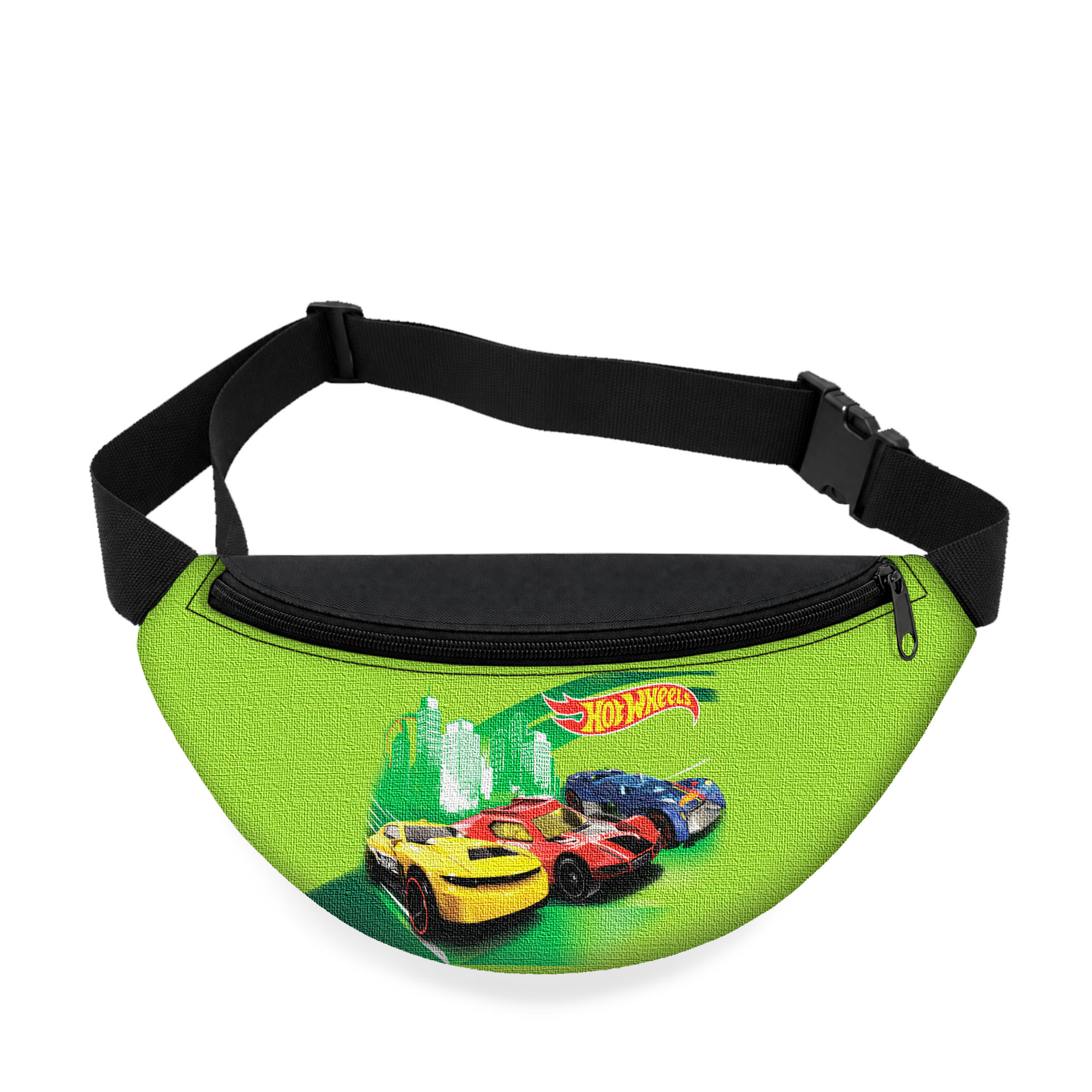 Дитяча сумка-бананка Hot Wheels, чорна, 32х15х7.5 см, оксфорд