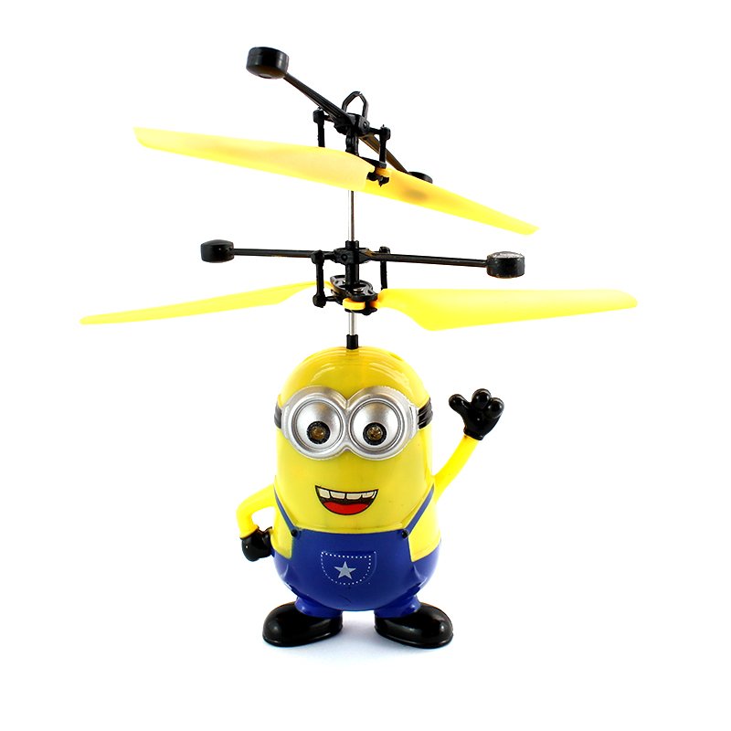 Бридкий я міні-вертоліт літаючий сенсорний міньйон Жовтий (36-130175)