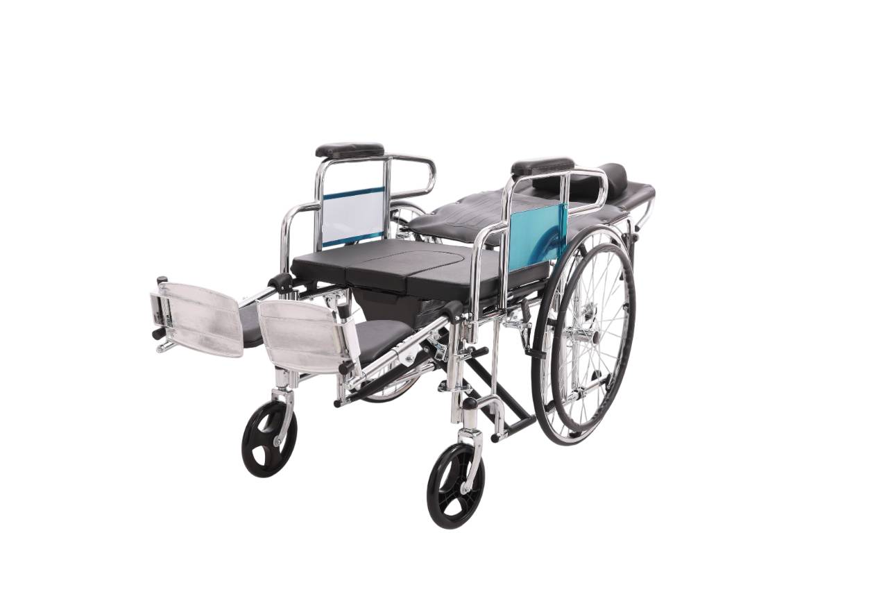 Инвалидная коляска с туалетом MED1 до 135 кг KY608GC-51