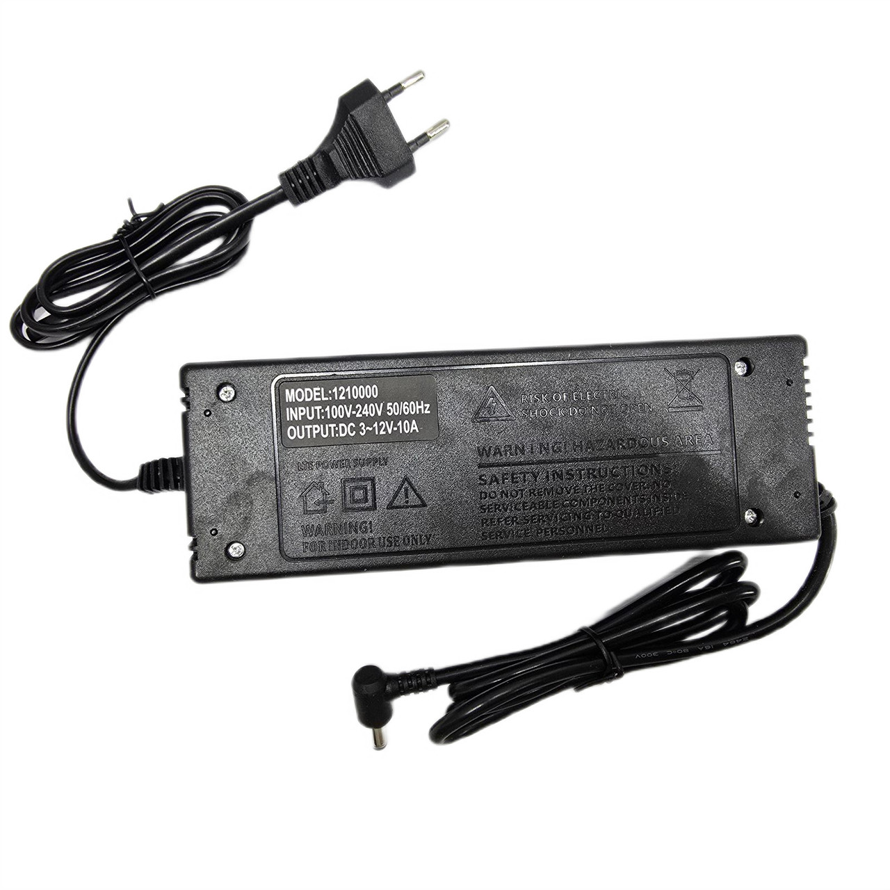 Адаптер питания Power 3-12В 10А 5.5x2.5 мм c переходниками 8 шт Черный (3-12B10A)