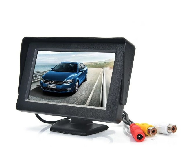 Автомобільний монітор Stand Security TFT дисплей LCD 4.3 для двох камер заднього виду