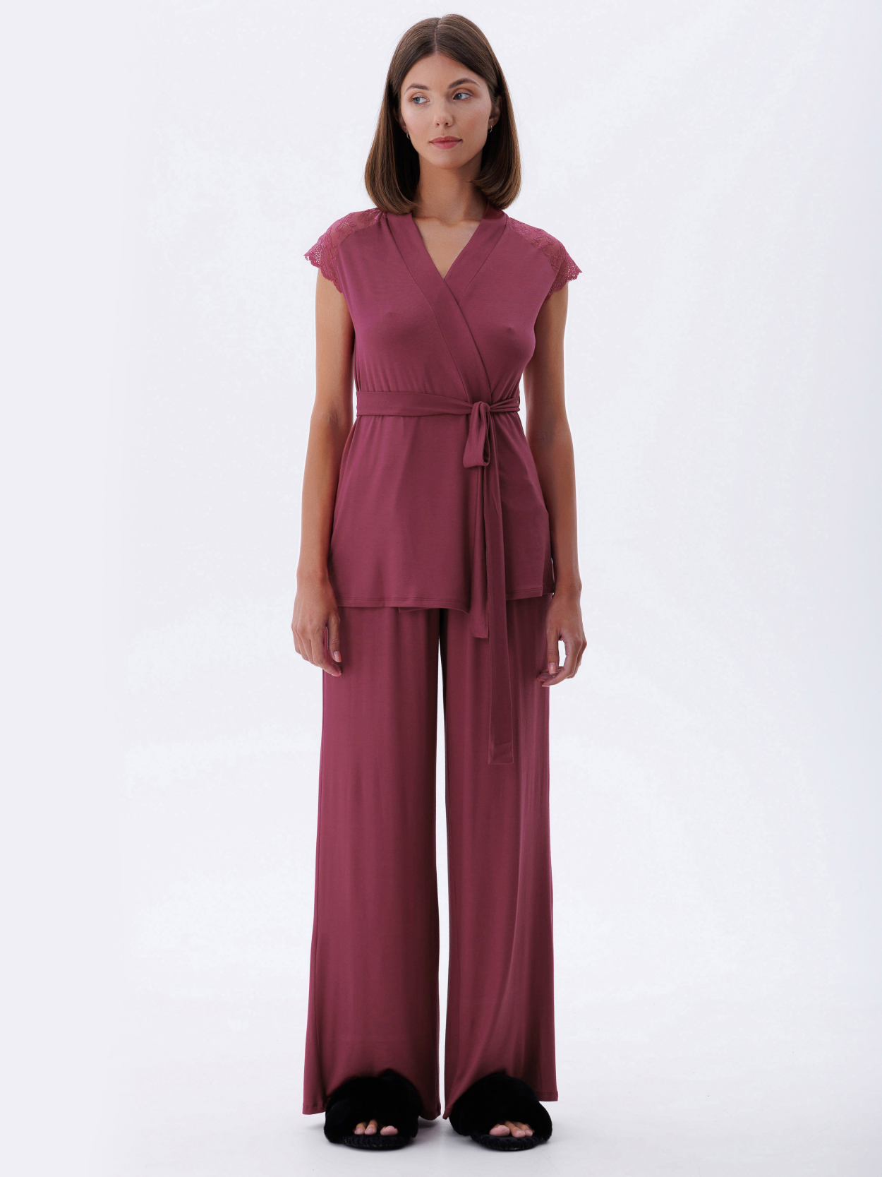 Брюки женские Leinle EVELINA 1697 XXL Бордовый (26858)