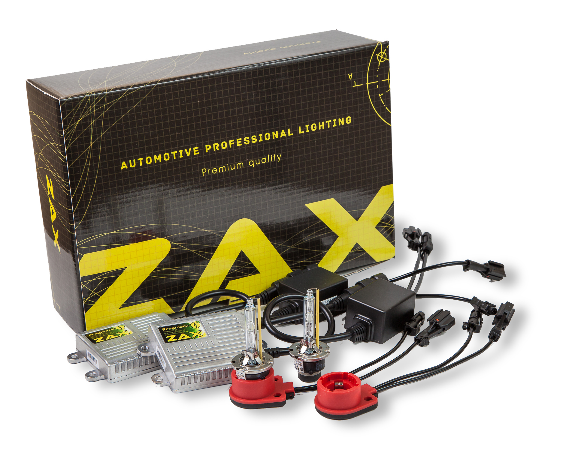 Комплект ксенона ZAX Pragmatic 35W 9-16V D2S +50% Metal 6000K (hub_dxCp63141)