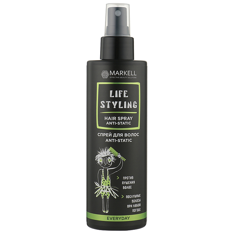 Спрей для волос "Anti-static" Markell Cosmetics Professional 195 мл