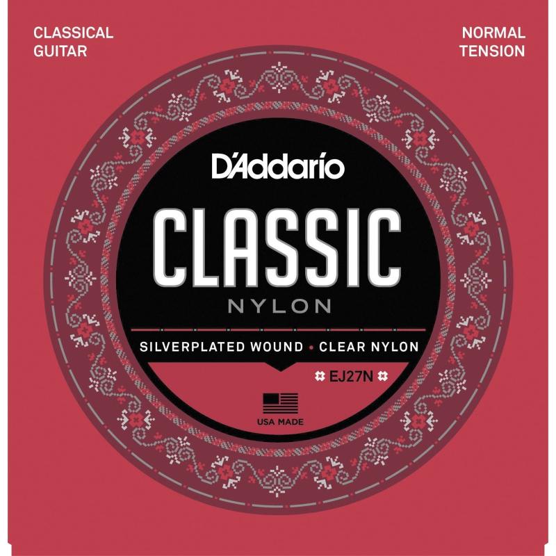 Струны для классической гитары D'Addario EJ27N Student Nylon Classical Strings Normal Tension