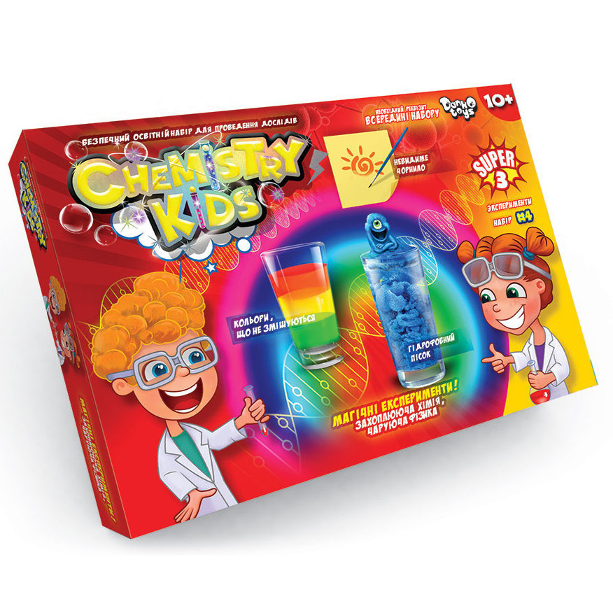 Детский набор для проведения опытов Danko Toys CHEMISTRY KIDS CHK-02 CHK-02-04U