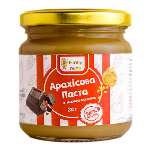 Арахисовая паста Funny Nuts с шоколадом 200 г (1486436967)
