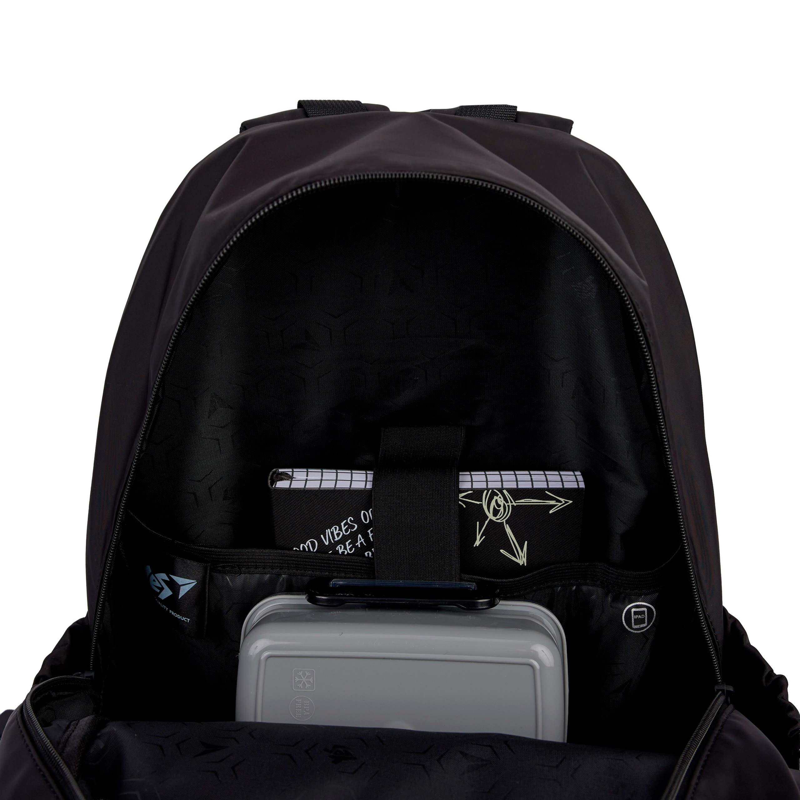 Рюкзак школьный YES TS-47 Freedom 45,5х31,5х15,5 см Черный (559921)