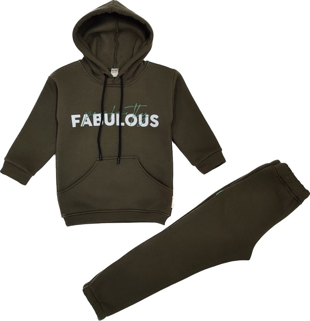 Костюм Fabulous 3х нитка с начесом Лио хаки 122 (4810712)
