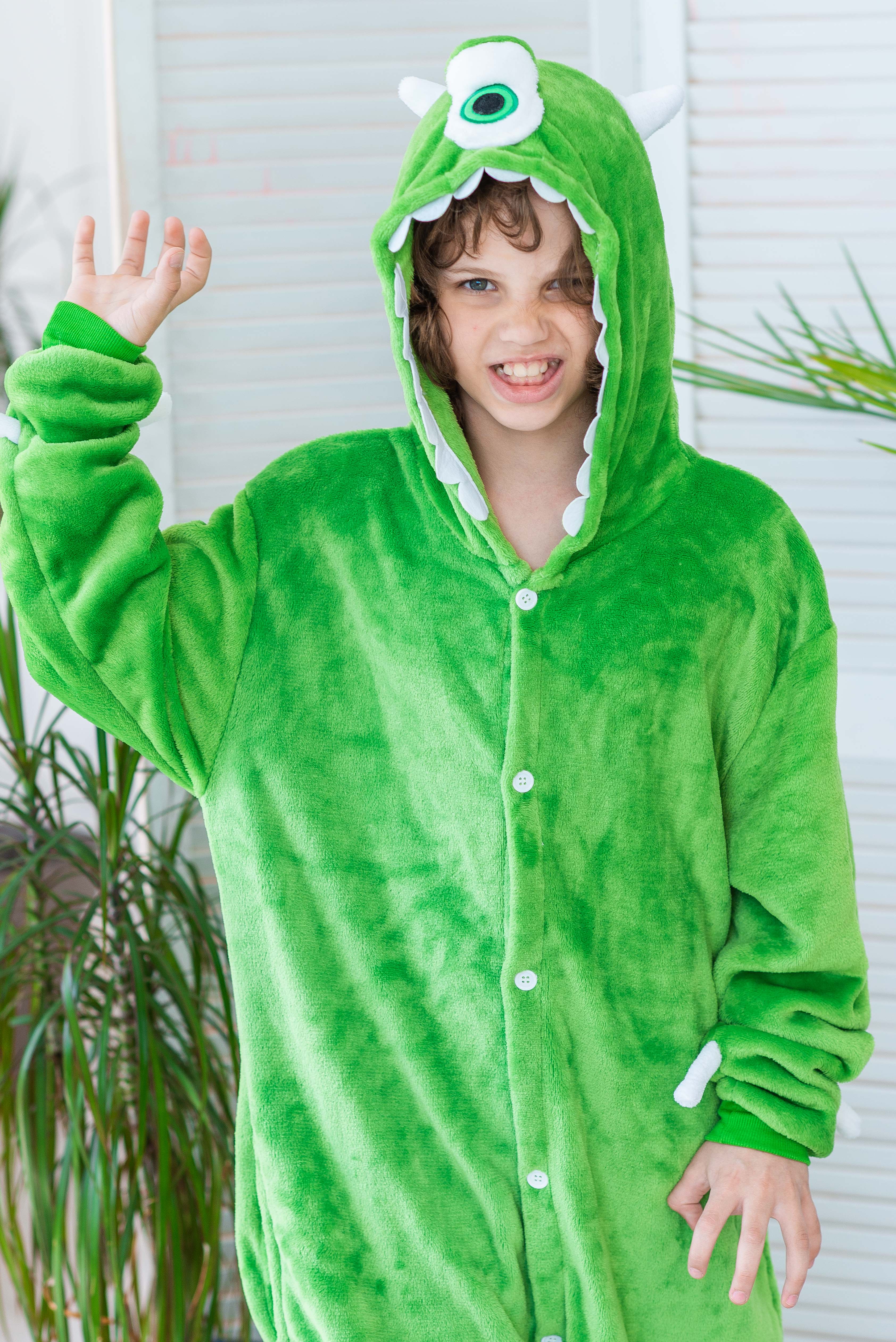 Піжама Кігурумі дитяча BearWear Майк Вазовський XL 135 - 145 см Зелений