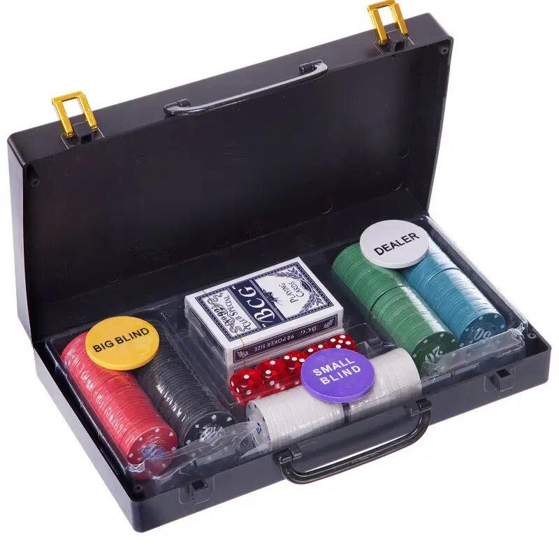Набор покерных фишек в кейсе №200S-C 200 фишек Poker Range Black (10517-hbr)