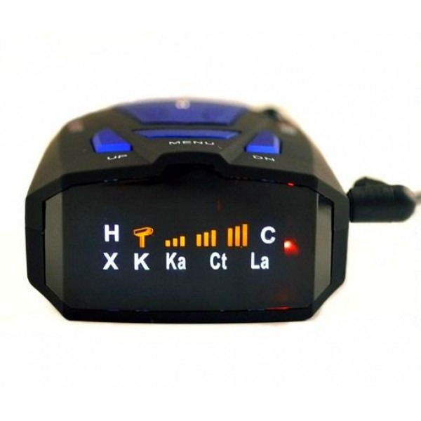 Антирадар автомобільний з дисплеєм Finder V7 360° радар детектор 16 голосів попередження Синій