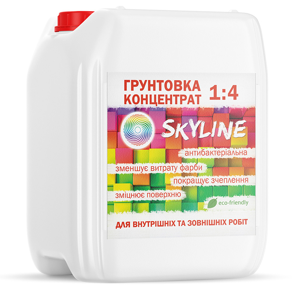 Грунтовка акриловая глубокопроникающая концентрат 1:4 SkyLine 5л Белый