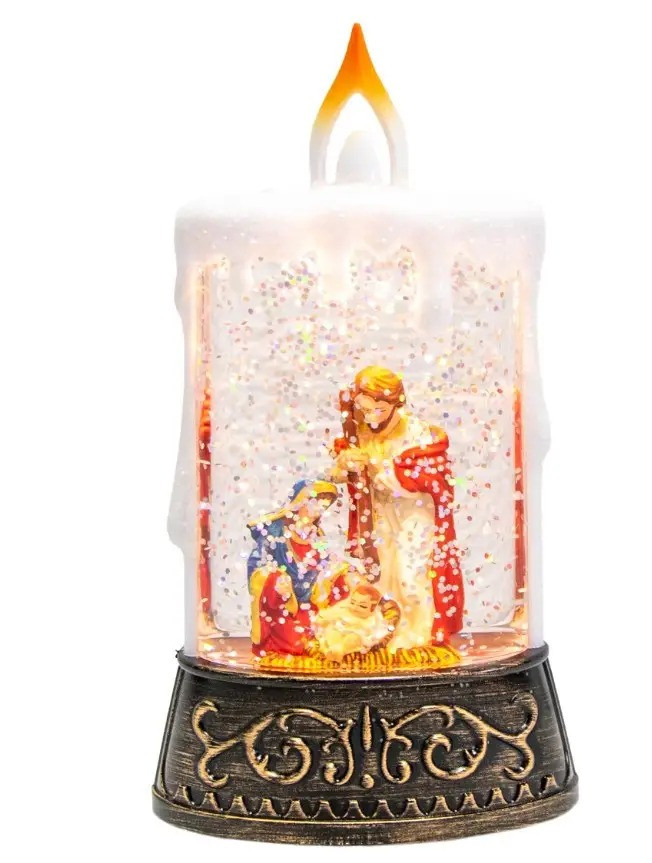 Ночник в виде свечи Xmas WDL 23005C 3577 Иисус