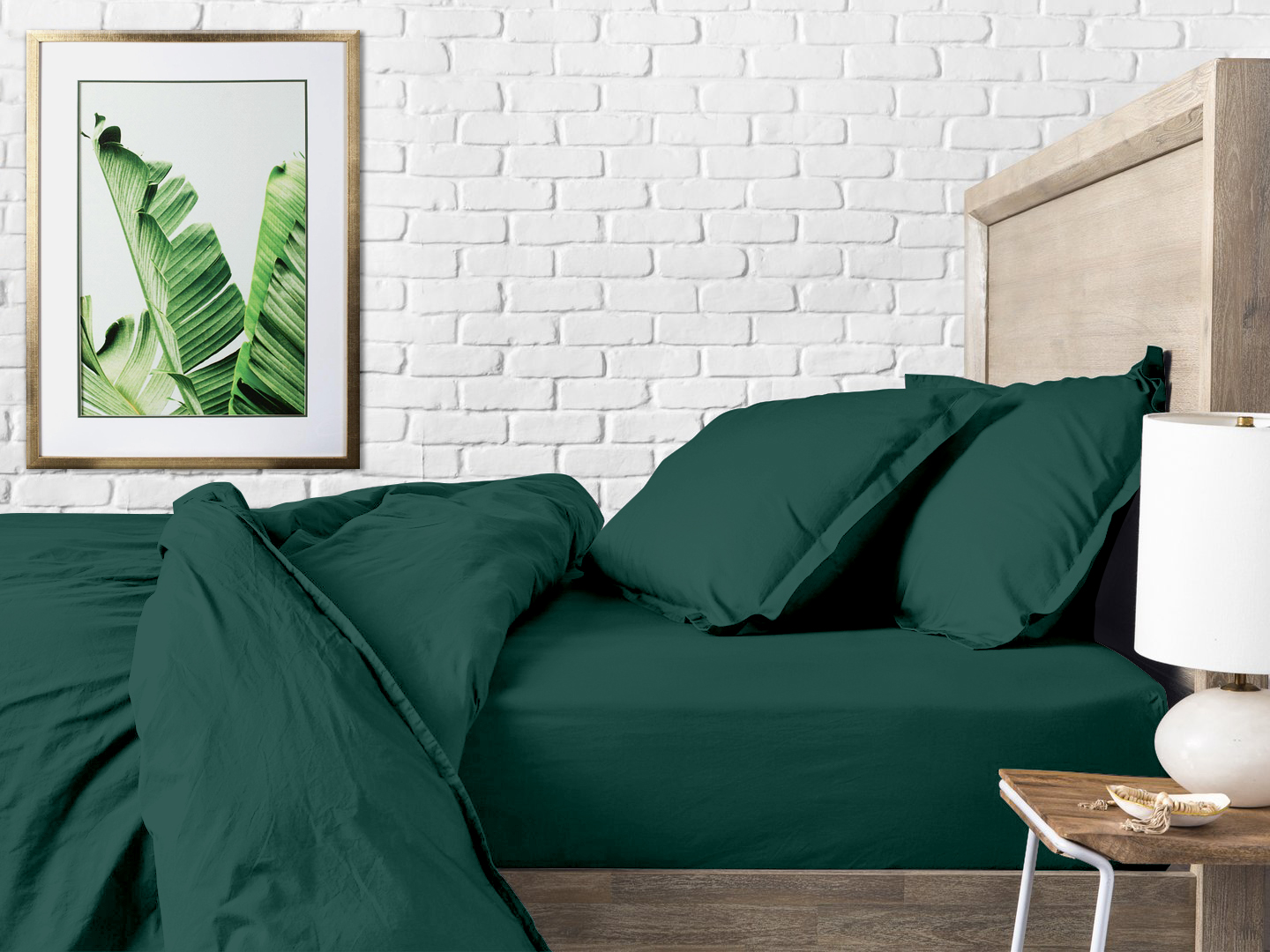 Дитяче простирадло 110х160 см DARK GREEN CS1 Cosas
