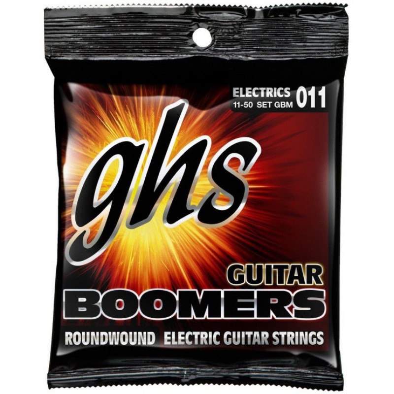 Струны для электрогитары GHS GBM Boomers Medium Electric Guitar Strings 11/50